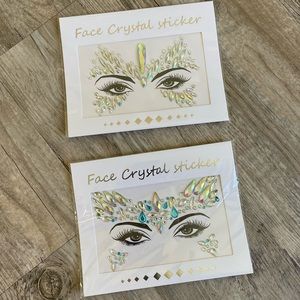 (2) Facial Crystal Stickers